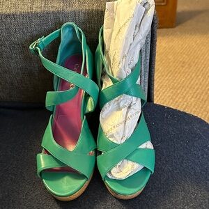 Cole Haan Teal Strappy Sandals